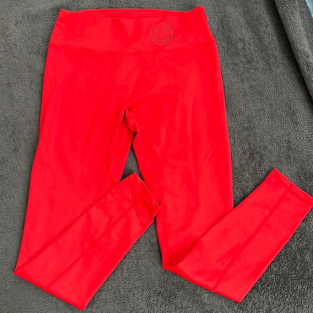 Salty Savage Red Scrunch Leggings
